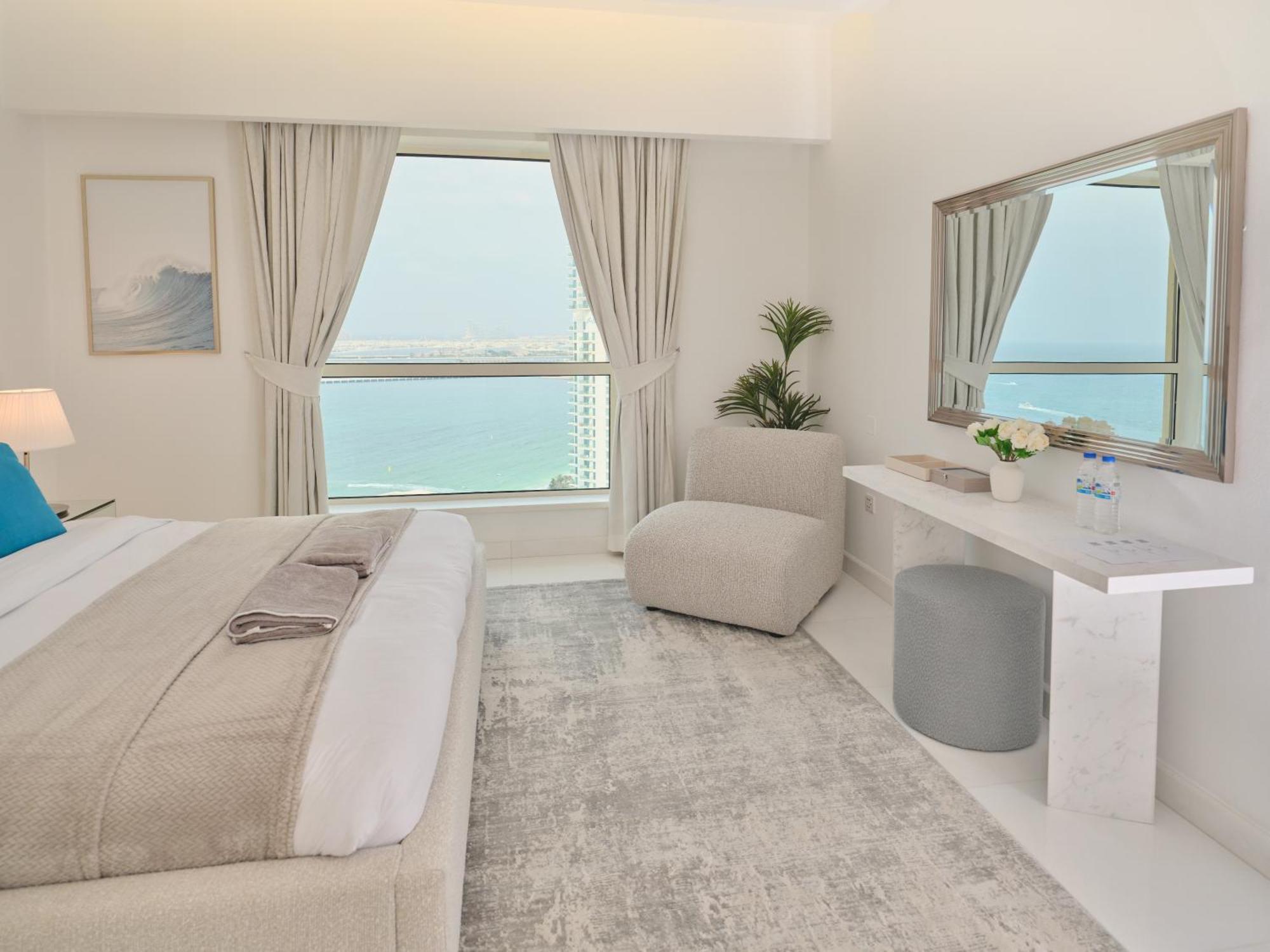 Jbr Beachfront Luxe Apartment All Rooms Sea Facing Dubai Bagian luar foto