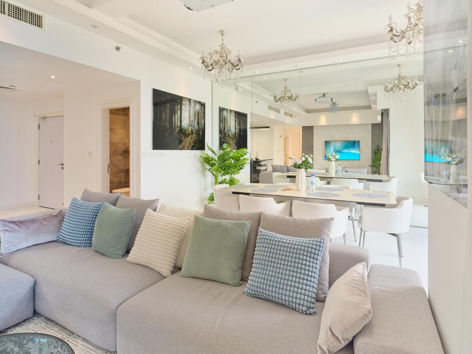 Jbr Beachfront Luxe Apartment All Rooms Sea Facing Dubai Bagian luar foto